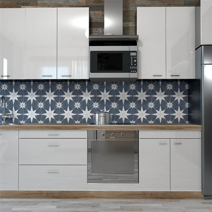 Somertile 9.75X9.75 Inch Cilento Day Porcelain Floor And Wall Tile 16 Tiles 10.76 Sqft.