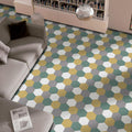 Somertile 8.63 X 9.88 Inch Textilis Basic Hex Dandelion Porcelain Floor And Wall Tile 25 Tiles 11.56 Sqft.