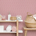 Somertile Tribeca 1 In. Hex Glossy Blush 12.63X10.63 Inch Porcelain Mosaic Tile 10 Tiles 8.65 Sqft. Case