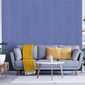 Somertile 11.125 X 12.625 Inch Tribeca 2 Hex Glossy Periwinkle Porcelain Mosaic Floor And Wall Tile 10 Tiles 9.96 Sqft.