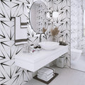 Somertile 8.625X9.875 Inch Spear Hex Blanco Porcelain Floor And Wall Tile 25 Tiles 11.19 Sqft.