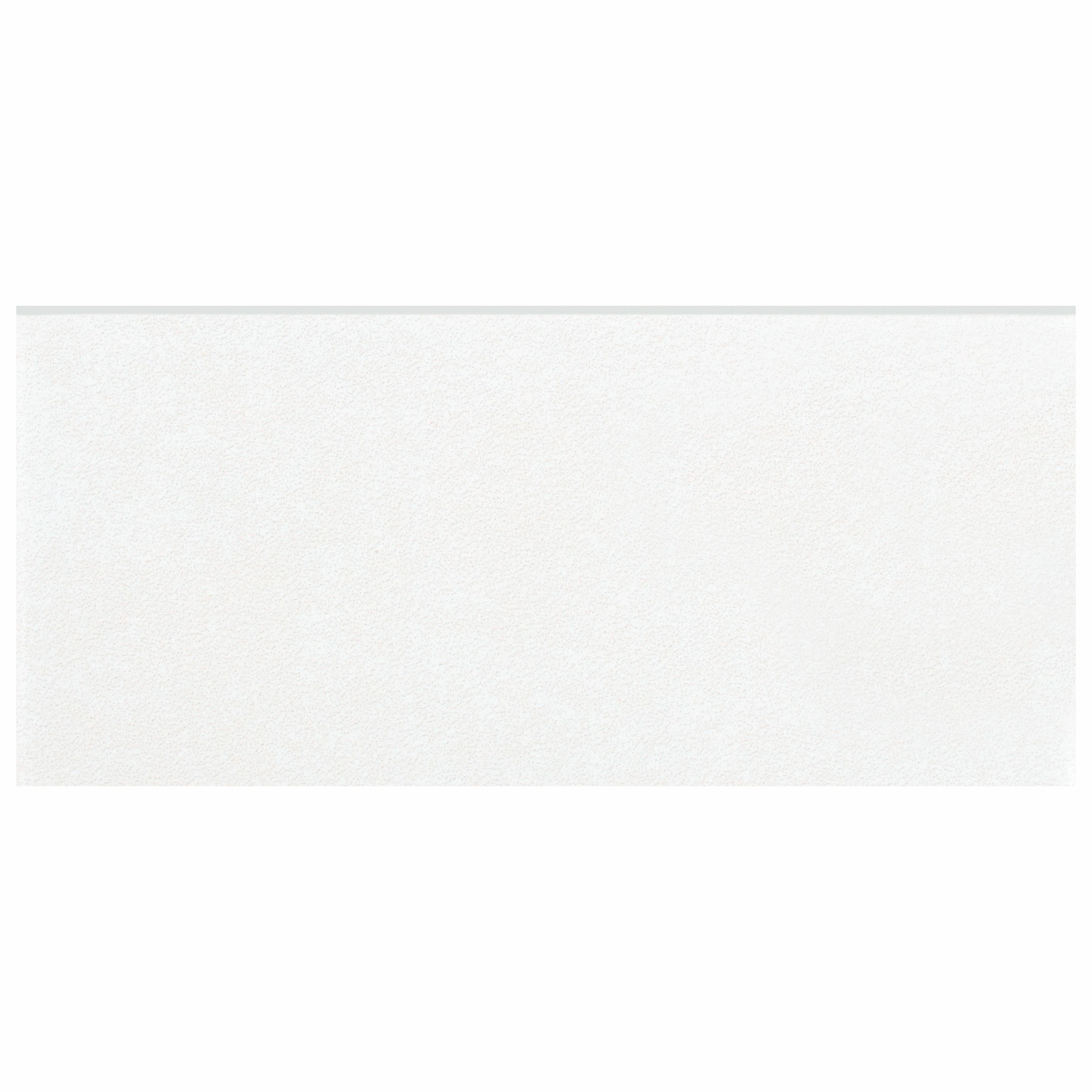 Somertile 3.5X7.75 Inch Thirties White Ceramic Bullnose Floor And Wall Trim Tile 5 Tiles