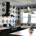 Somertile 7.75X7.75 Inch Thirties Crest Ceramic Floor And Wall Tile 25 Tiles 11 Sqft.