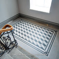 Somertile 7.75X7.75 Inch Thirties Frame Ceramic Floor And Wall Tile 25 Tiles 11 Sqft.