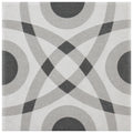 Somertile Twenties Circle Mini 4X4 Inch Ceramic Floor And Wall Tile 27 Tiles 3.29 Sqft. Case