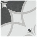 Somertile Twenties Crest Mini 4X4 Inch Ceramic Floor And Wall Tile 27 Tiles 3.29 Sqft. Case