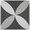Somertile Twenties Petal Mini 4X4 Inch Ceramic Floor And Wall Tile 27 Tiles 3.29 Sqft. Case