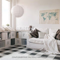 Somertile 7.75X7.75 Inch Thirties White Ceramic Floor And Wall Tile 25 Tiles 11 Sqft.