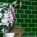 Somertile Antic Verde 3X6 Inch Ceramic Wall Tile 32 Tiles 4.38 Sqft. Case