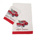 Merry Christmas Truck Decorative Towels 14 By 22 Inch Set Of 2 14 X22