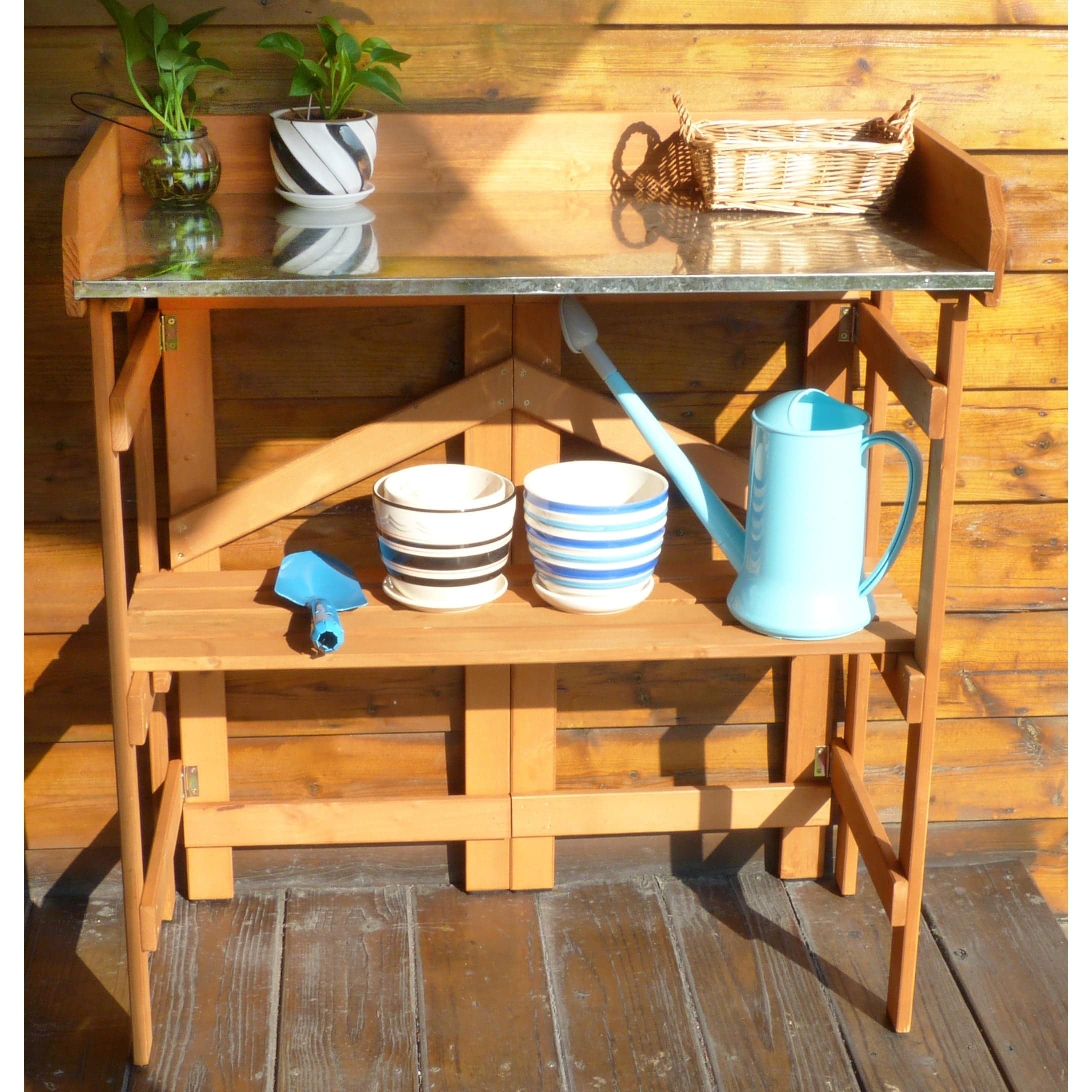 Merry Products Folding Utility Table Potting Bench