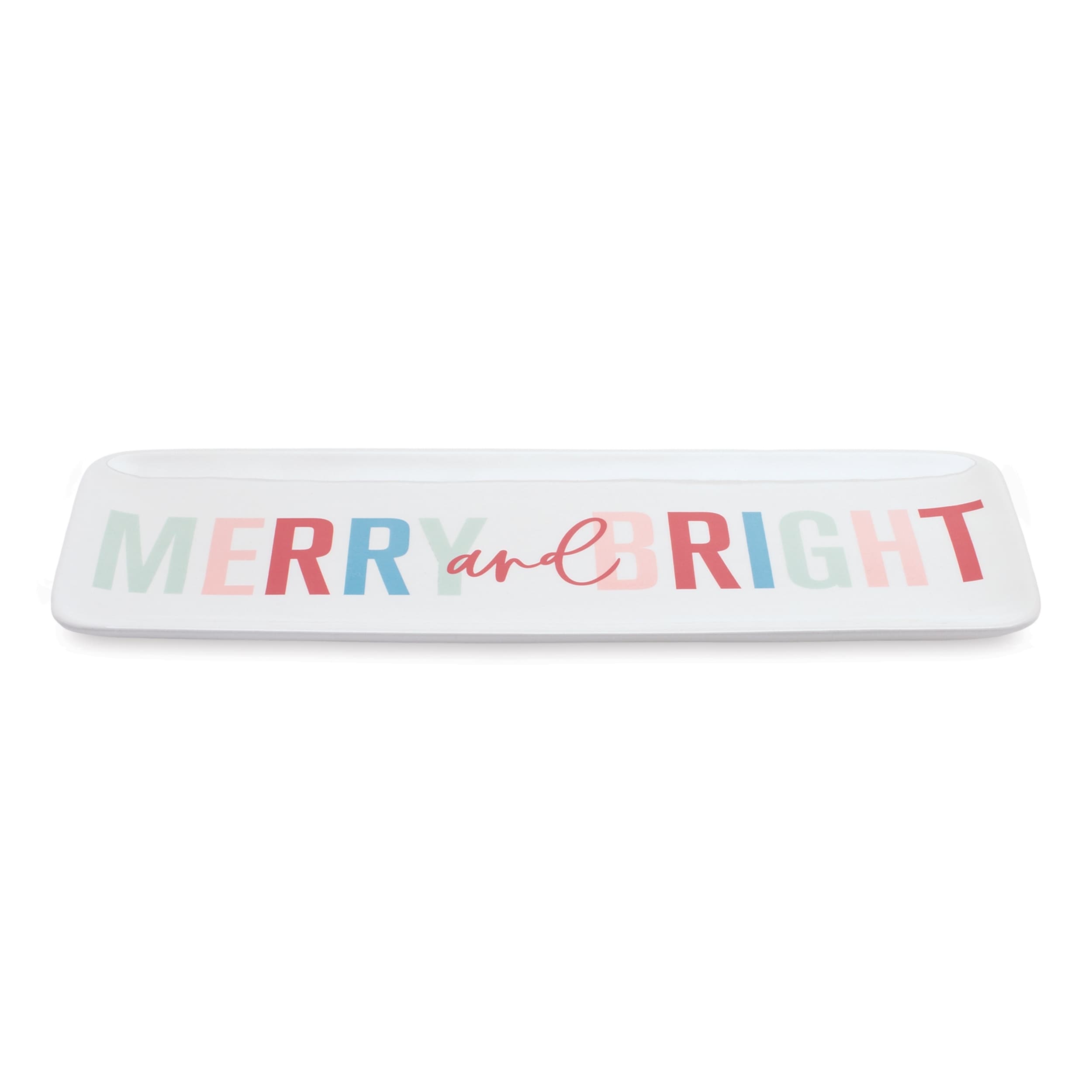 Merry And Bright Holiday Platter Set Of 4