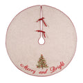 Merry And Bright Ribbon Art Tree Skirt