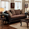 Furniture Of America Mervaus Traditional Crosshatch Brown Sofa