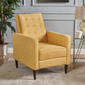 Mervynn Mid Century Button Tufted Fabric Recliner Club Chair By Christopher Knight Home