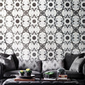 Merzoga In Black And Gray Handmade 8X8 In Moroccan Tile Pack 12