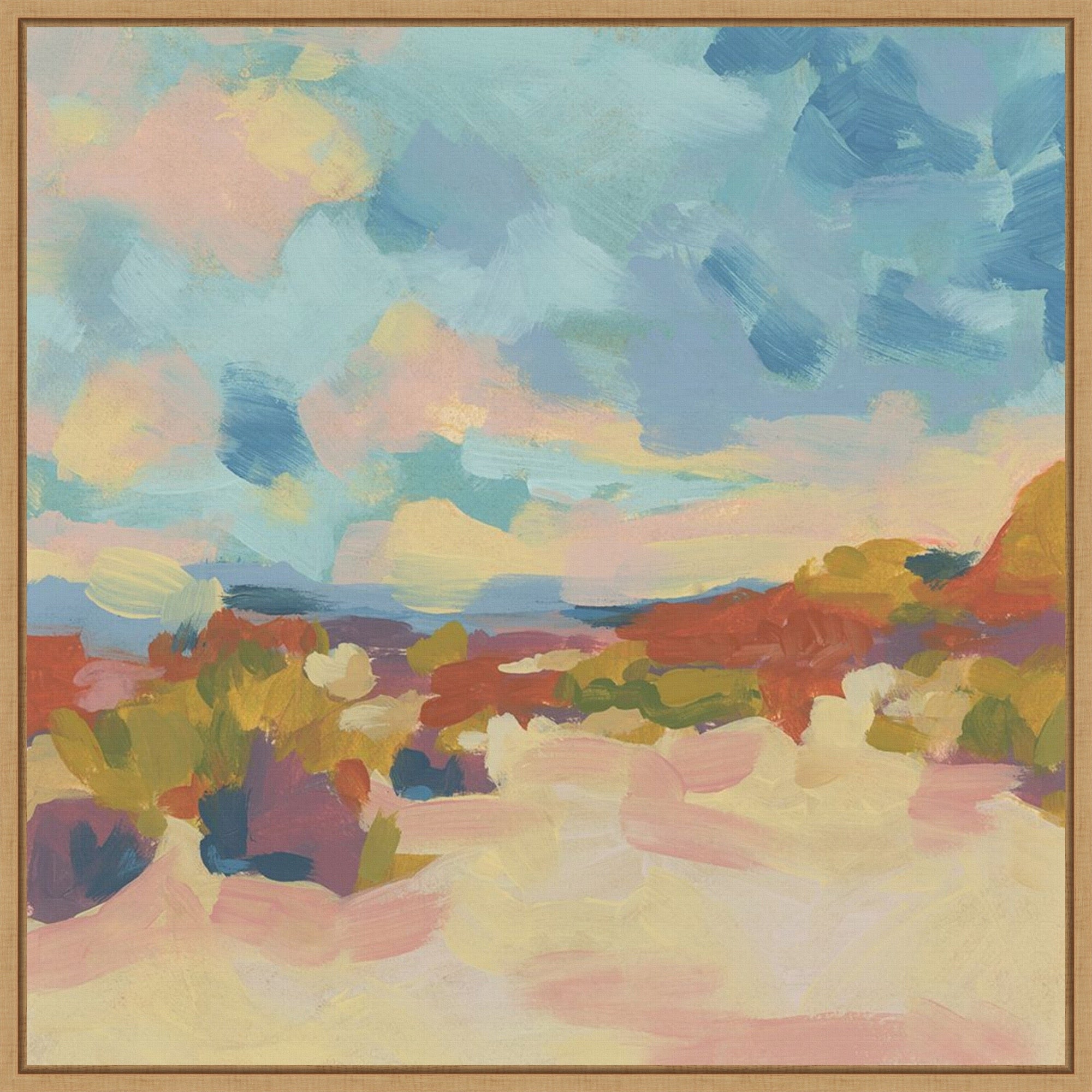 Mesa Bluff I By June Erica Vess Framed Canvas Wall Art Print