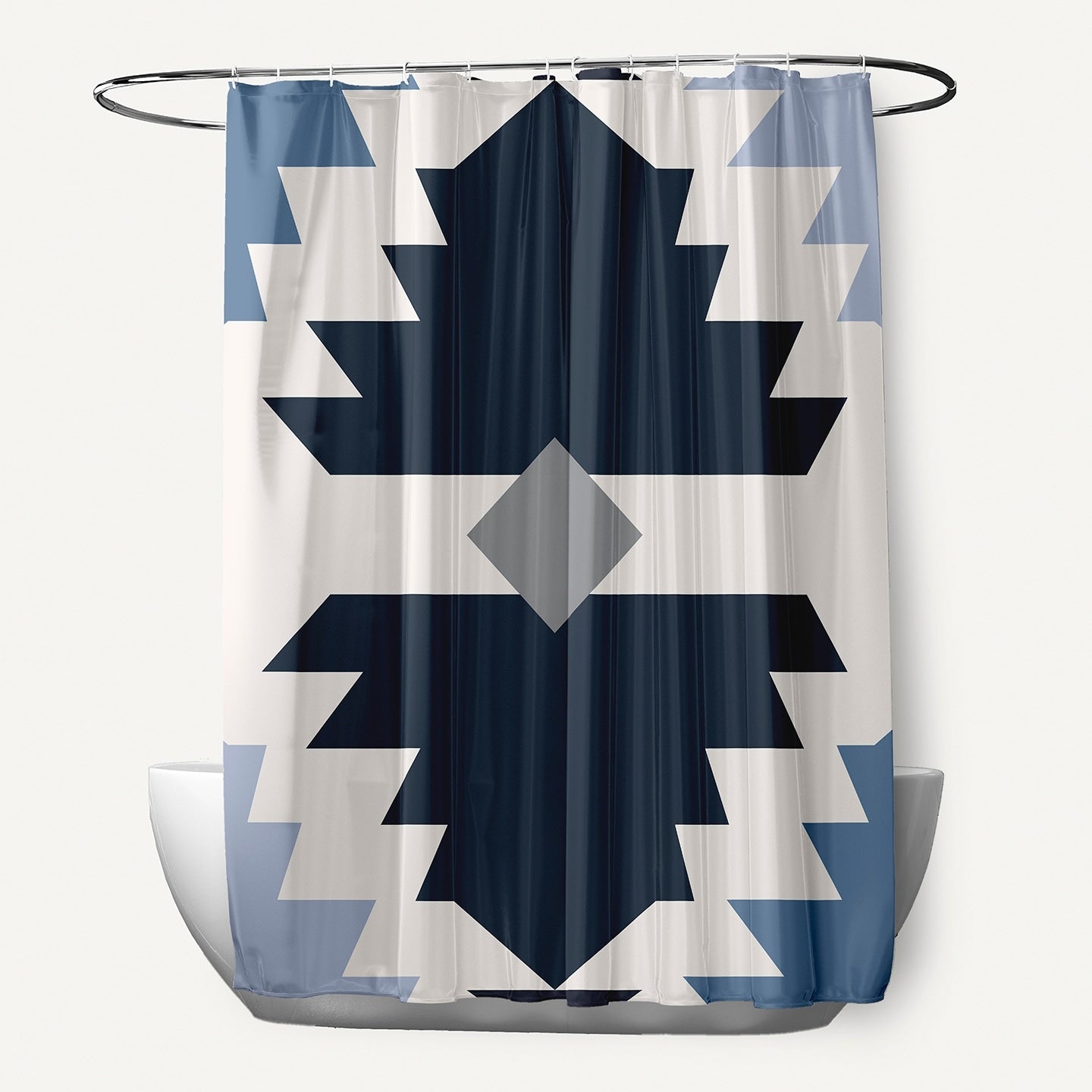 Mesa Geometric Print Shower Curtain 71 X 74