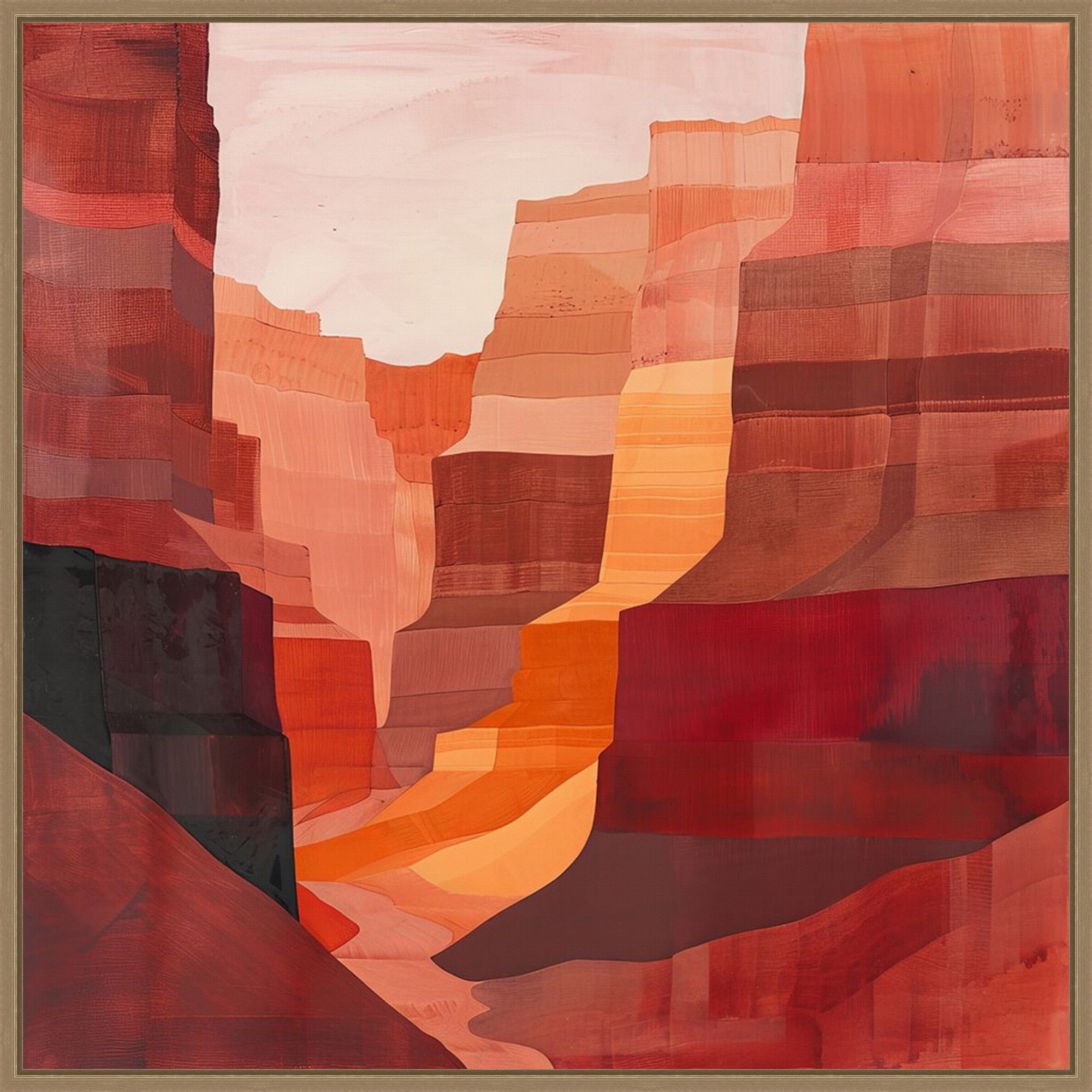 Mesa By Tradelink Inhouse Artist Framed Canvas Wall Art Print