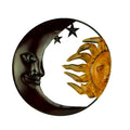 Metal Art Celestial Sun And Moon Indoor Outdoor Wall Decor 16 X 16 X 0.25 Inches