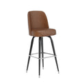 Metal Barstool With Swivel Bucket Seat