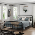 Metal Bed Frame Full Size Bed Frame With Headboard Structurally Stable Under Bed Storage No Box Spring Needed