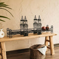 Metal Bridge Shelf For Desk Or Wall Unique Home Office Decor 35.4 W X 14.5 H X 7.3 D