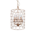 Metal Chandelier With Circlet Designs 12 Lights