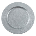 Polished Galvanized Metal Charger Plates Set Of 4