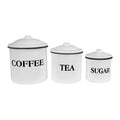 Metal Containers With Lids Coffee Tea Sugar