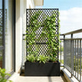 Metal Flower Pots Elevated Garden Beds Plant Racks