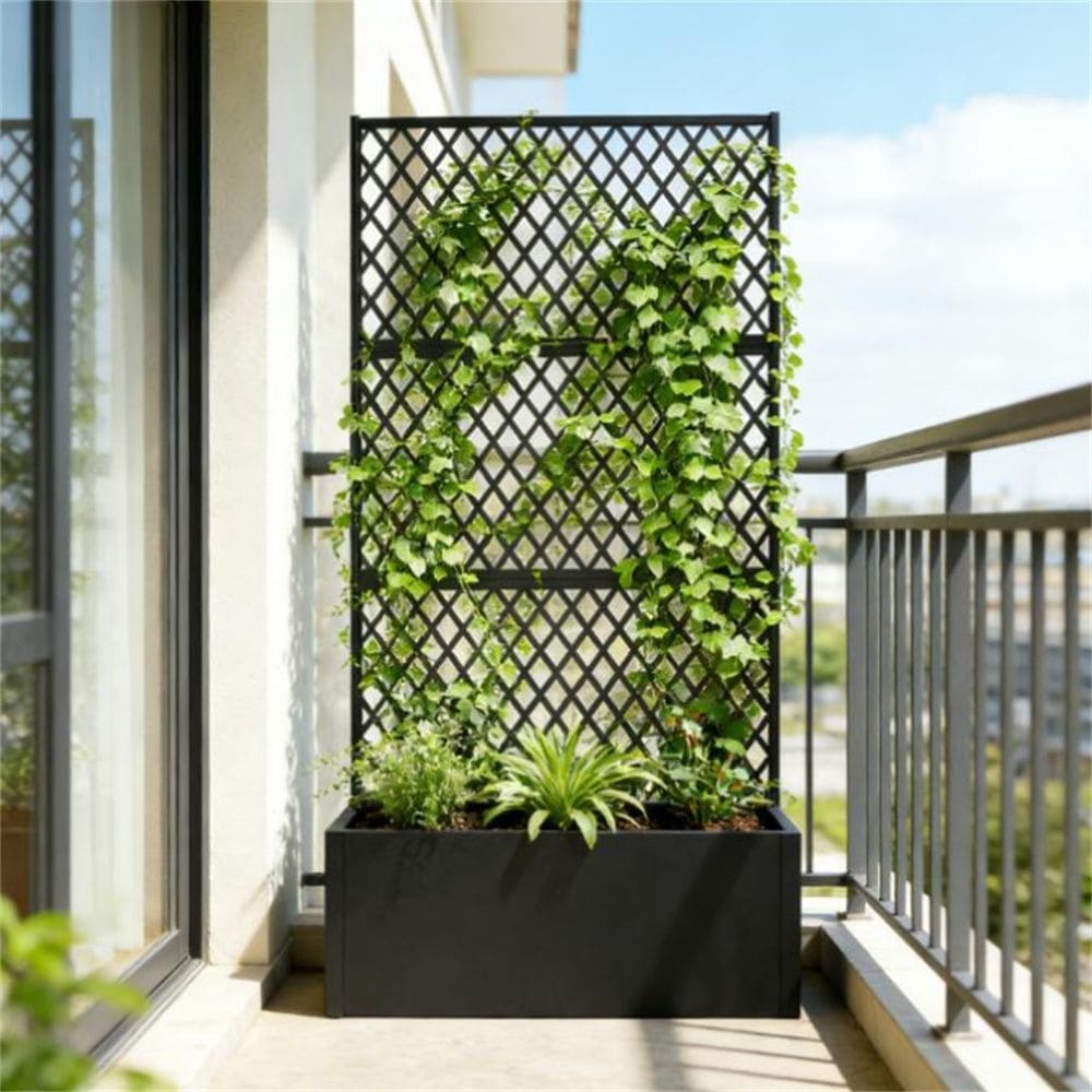 Metal Flower Pots Elevated Garden Beds Plant Racks