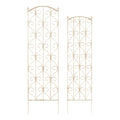 Havenside Home Laudery Decorative Scrolls Metal Garden Trellis Set Of 2
