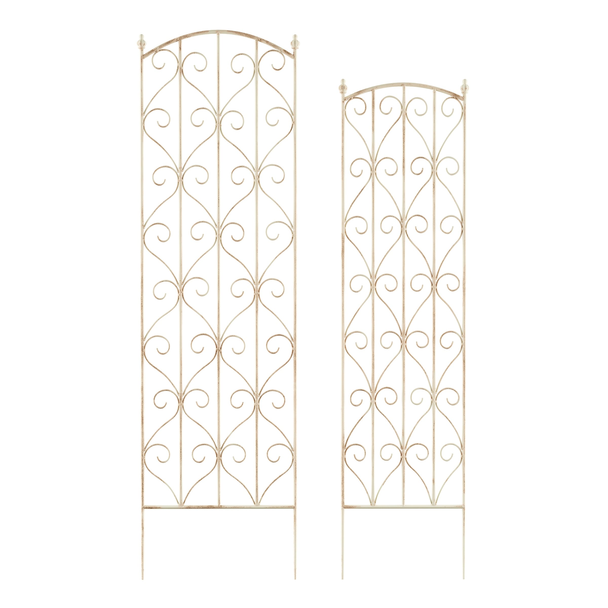 Havenside Home Laudery Decorative Scrolls Metal Garden Trellis Set Of 2