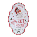 Metal Holiday Sweet Treats Plaque 19.75 H