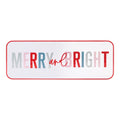 Metal Merry And Bright Sign 22 L