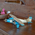 Metal Model Airplane D Cor In Blue Small