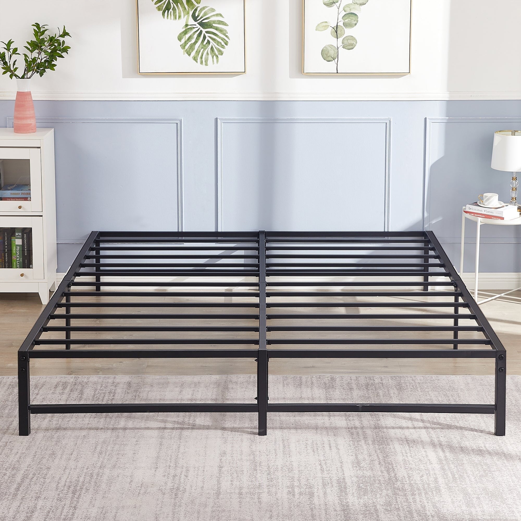 Vecelo Metal Kids Beds 14 Inch Platform Bed Frames Mutiple Sizes