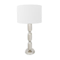 Metal Table Lamp With Glass Middle