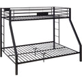 Metal Twin Xl Queen Bunk Bed Black Sand