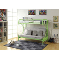 Metal Twin Over Full Size Futon Bunk Bed Green