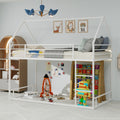 Metal Twin Over Twin Bunk Bed Heavy Duty Sturdy Metal