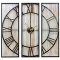 Metal Wall Clock 60 Diameters Centurion Roman Numeral Hands Rustic