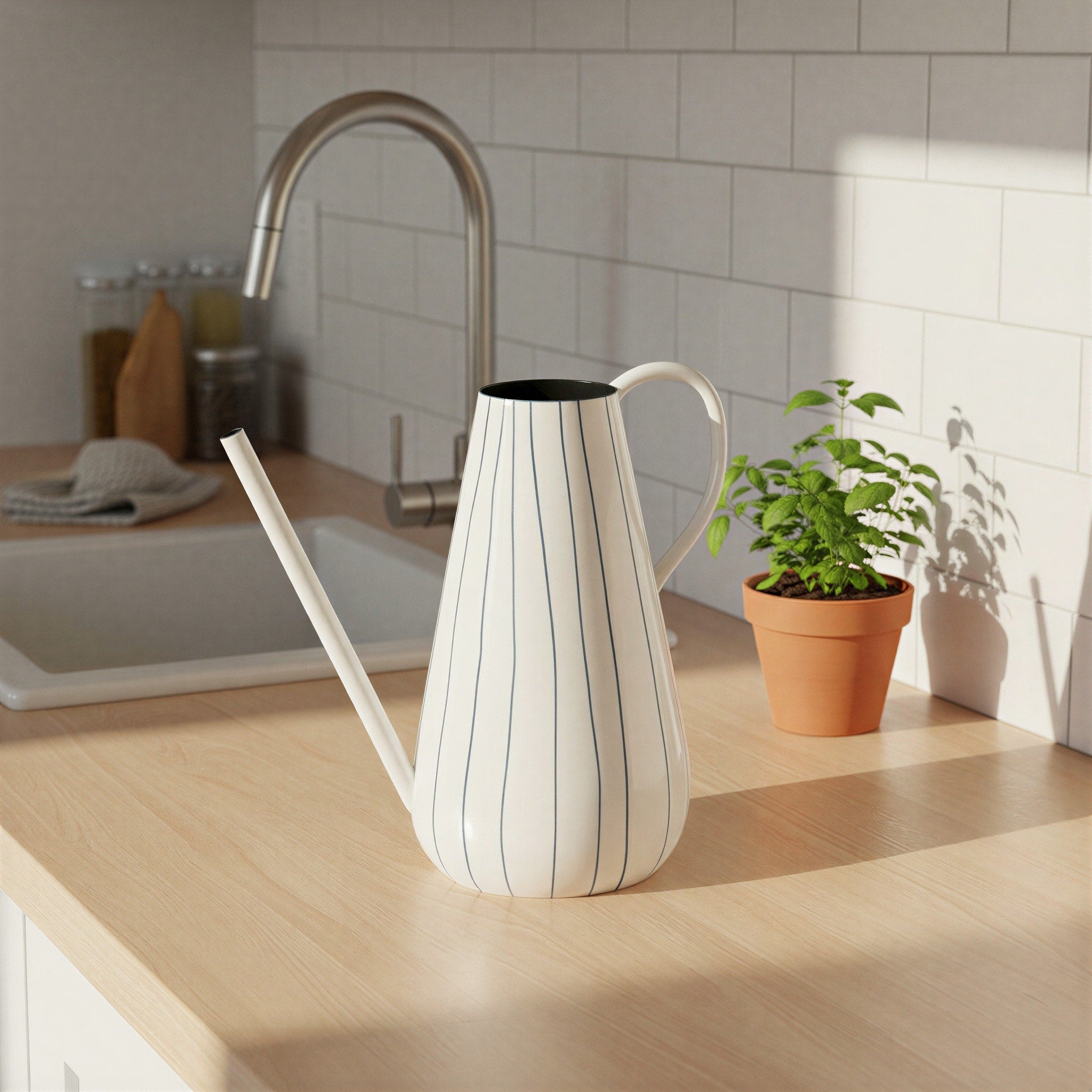 Metal Watering Can 6.0 L X 6.0 W X 10.75 H