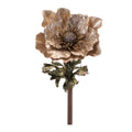 Metallic Anemone Flower Stem Set Of 4