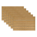 Metallic Basketweave Placemat Set Of 6