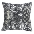 Metallic Snakeskin Throw Pillow