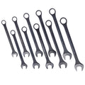 Metric Jumbo Combination Wrench Set Extra Large 10 Pc Metric Black Oxide Jumbo Combo Wrench Set With Pouch