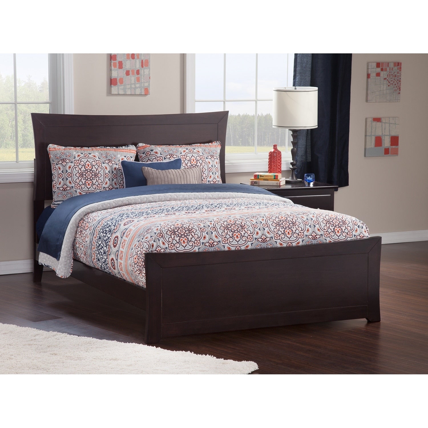 Metro Queen Bed With Matching Foot Board In Espresso