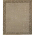 Metro Velvet Hand Knotted Wool Viscose Beige Area Rug 10 X 14